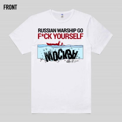  Зображення Біла футболка «Moscow Down» 