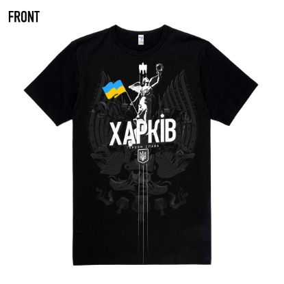  Зображення Чорна футболка «Харків» 