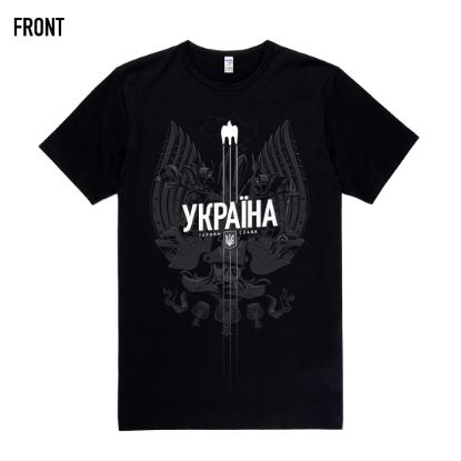  Зображення Чорна футболка «Україна» 